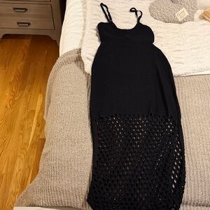 House of Harlow 1960 Black Crochet Midi Dress- SIZE SMALL!
